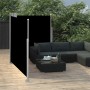 Schwarze einziehbare Seitenmarkise 140x600 cm von vidaXL, Sonnenschirme - Ref: Foro24-48454, Preis: 93,29 €, Rabatt: %