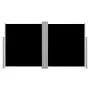 Toldo lateral retráctil negro 140x600 cm de vidaXL, Sombrillas - Ref: Foro24-48454, Precio: 89,13 €, Descuento: %