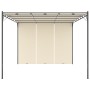 Garden gazebo with cream side curtain 4x3x2.25 m by vidaXL, Tents and gazebos - Ref: Foro24-47994, Price: 251,75 €, Discount: %