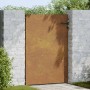 Puerta de jardín acero corten 85x150 cm