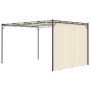 Garden gazebo with cream side curtain 4x3x2.25 m by vidaXL, Tents and gazebos - Ref: Foro24-47994, Price: 251,75 €, Discount: %