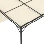 Garden gazebo with cream side curtain 4x3x2.25 m by vidaXL, Tents and gazebos - Ref: Foro24-47994, Price: 247,66 €, Discount: %