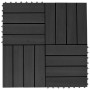 WPC-Verandafliesen 30x30 cm 1 m² schwarz 11 Einheiten von vidaXL, Böden und Teppiche - Ref: Foro24-45023, Preis: 62,58 €, Rab...