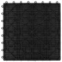 WPC porch tiles 30x30 cm 1 m² black 11 units by vidaXL, Floors and carpets - Ref: Foro24-45023, Price: 65,42 €, Discount: %