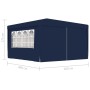 Professionelles Partyzelt mit blauen Wänden 90 g/m² 4x4 m von vidaXL, Zelte und Pavillons - Ref: Foro24-48526, Preis: 117,91 ...