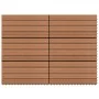 6 Stück WPC braune Fliesen 1m² 60x30 cm von vidaXL, Böden und Teppiche - Ref: Foro24-49055, Preis: 75,70 €, Rabatt: %