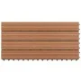 Baldosas 6 unidades WPC marrón 1m² 60x30 cm de vidaXL, Suelos y moquetas - Ref: Foro24-49055, Precio: 75,70 €, Descuento: %