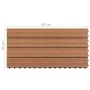 Baldosas 6 unidades WPC marrón 1m² 60x30 cm de vidaXL, Suelos y moquetas - Ref: Foro24-49055, Precio: 75,70 €, Descuento: %