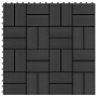 WPC-Verandafliesen 30x30 cm 1 m² schwarz 11 Einheiten von vidaXL, Böden und Teppiche - Ref: Foro24-45031, Preis: 54,92 €, Rab...