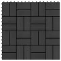 WPC-Verandafliesen 30x30 cm 1 m² schwarz 11 Einheiten von vidaXL, Böden und Teppiche - Ref: Foro24-45031, Preis: 53,00 €, Rab...