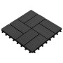 WPC-Verandafliesen 30x30 cm 1 m² schwarz 11 Einheiten von vidaXL, Böden und Teppiche - Ref: Foro24-45031, Preis: 54,92 €, Rab...