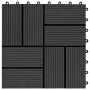 WPC-Verandafliesen 30x30 cm 1 m² schwarz 11 Einheiten von vidaXL, Böden und Teppiche - Ref: Foro24-45031, Preis: 53,00 €, Rab...