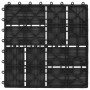 WPC-Verandafliesen 30x30 cm 1 m² schwarz 11 Einheiten von vidaXL, Böden und Teppiche - Ref: Foro24-45031, Preis: 54,92 €, Rab...