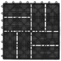 WPC-Verandafliesen 30x30 cm 1 m² schwarz 11 Einheiten von vidaXL, Böden und Teppiche - Ref: Foro24-45031, Preis: 53,00 €, Rab...