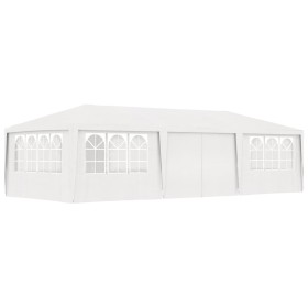 Carpa profesional para fiestas con paredes blanco 90 g/m² 4x9 m