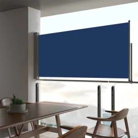 Retractable side garden awning blue 60x300 cm by vidaXL, Umbrellas - Ref: Foro24-48356, Price: 50,34 €, Discount: %