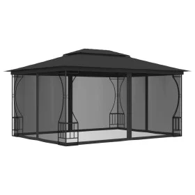 Gazebo with anthracite gray nets 300x400x265 cm by vidaXL, Tents and gazebos - Ref: Foro24-48598, Price: 341,79 €, Discount: %
