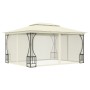 Cream-colored gazebo with nets 300x400x265 cm by vidaXL, Tents and gazebos - Ref: Foro24-48596, Price: 362,31 €, Discount: %