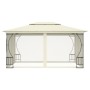 Cream-colored gazebo with nets 300x400x265 cm by vidaXL, Tents and gazebos - Ref: Foro24-48596, Price: 362,31 €, Discount: %
