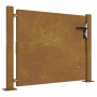 Puerta de jardín acero corten 105x80 cm