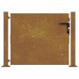 Puerta de jardín acero corten 105x80 cm