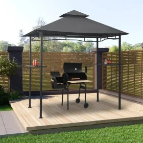 Grillpavillon aus anthrazitfarbenem Stahl, 240 x 150 x 255 cm von vidaXL, Zelte und Pavillons - Ref: Foro24-48602, Preis: 182...