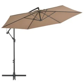 Sombrilla voladiza con poste de aluminio 300 cm gris topo de vidaXL, Sombrillas - Ref: Foro24-44510, Precio: 108,09 €, Descue...