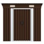 Caseta de almacenamiento jardín acero marrón 194x121x181 cm de vidaXL, Cobertizos - Ref: Foro24-47027, Precio: 202,23 €, Desc...