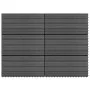 Baldosas 6 unidades WPC gris 1m² 60x30 cm de vidaXL, Suelos y moquetas - Ref: Foro24-49056, Precio: 68,64 €, Descuento: %