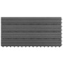 Baldosas 6 unidades WPC gris 1m² 60x30 cm de vidaXL, Suelos y moquetas - Ref: Foro24-49056, Precio: 70,82 €, Descuento: %