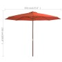 Gartenschirm mit Holzstange 350 cm Terrakotta von vidaXL, Sonnenschirme - Ref: Foro24-44532, Preis: 147,52 €, Rabatt: %