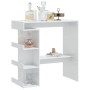 Bar table with glossy white chipboard shelf 100x50x101.5 cm by vidaXL, Kitchen and dining tables - Ref: Foro24-809455, Price:...