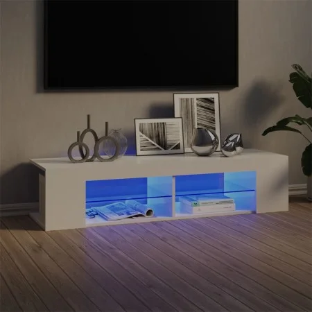 TV-Schrank mit strahlend weißen LED-Leuchten 135x39x30 cm von vidaXL, TV-Möbel - Ref: Foro24-804235, Preis: 77,00 €, Rabatt: %
