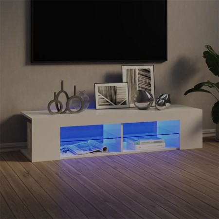 TV-Schrank mit strahlend weißen LED-Leuchten 135x39x30 cm von vidaXL, TV-Möbel - Ref: Foro24-804235, Preis: 78,01 €, Rabatt: %