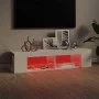 TV-Schrank mit strahlend weißen LED-Leuchten 135x39x30 cm von vidaXL, TV-Möbel - Ref: Foro24-804235, Preis: 77,00 €, Rabatt: %