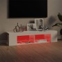 TV-Schrank mit strahlend weißen LED-Leuchten 135x39x30 cm von vidaXL, TV-Möbel - Ref: Foro24-804235, Preis: 78,01 €, Rabatt: %