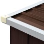 Brennholzschuppen aus verzinktem Stahl braun 330x84x152 cm von vidaXL, Zubehör für Taschen und Brennholzhalter - Ref: Foro24-...