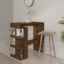 Stehtisch mit Regal aus geräucherter Eiche 100x50x101,5 cm von vidaXL, Küchen- und Esstische - Ref: Foro24-812960, Preis: 82,...