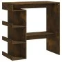 Tall table with smoked oak shelf 100x50x101.5 cm by vidaXL, Kitchen and dining tables - Ref: Foro24-812960, Price: 85,61 €, D...