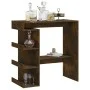 Tall table with smoked oak shelf 100x50x101.5 cm by vidaXL, Kitchen and dining tables - Ref: Foro24-812960, Price: 85,61 €, D...