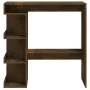 Stehtisch mit Regal aus geräucherter Eiche 100x50x101,5 cm von vidaXL, Küchen- und Esstische - Ref: Foro24-812960, Preis: 85,...