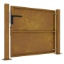 Puerta de jardín acero corten 105x105 cm