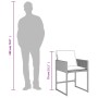 Set comedor de jardín 9 pzas cojines ratán sintético gris claro