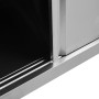 Mesa de trabajo puertas correderas acero inox 120x50x(95-97) cm