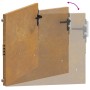 Puerta de jardín acero corten 105x105 cm