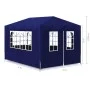 Carpa para fiestas azul 3x4 m de vidaXL, Carpas y cenadores - Ref: Foro24-90335, Precio: 88,22 €, Descuento: %