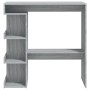 Sonoma grauer Stehtisch mit Aufbewahrungsregal, 100 x 50 x 101,5 cm von vidaXL, Küchen- und Esstische - Ref: Foro24-812961, P...