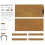 Puerta de jardín acero corten 105x105 cm