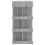 Sonoma grauer Stehtisch mit Aufbewahrungsregal, 100 x 50 x 101,5 cm von vidaXL, Küchen- und Esstische - Ref: Foro24-812961, P...