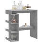 Betongrauer Stehtisch aus Sperrholz mit Aufbewahrung, 100 x 50 x 101,5 cm von vidaXL, Küchen- und Esstische - Ref: Foro24-809...
